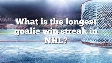 What is the longest goalie win streak in NHL?