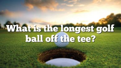What is the longest golf ball off the tee?