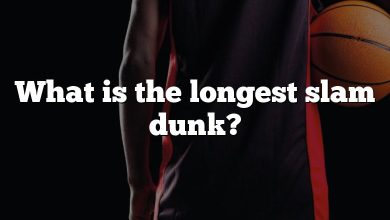 What is the longest slam dunk?