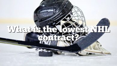 What is the lowest NHL contract?