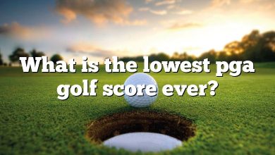 What is the lowest pga golf score ever?