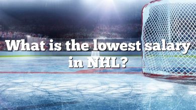 What is the lowest salary in NHL?