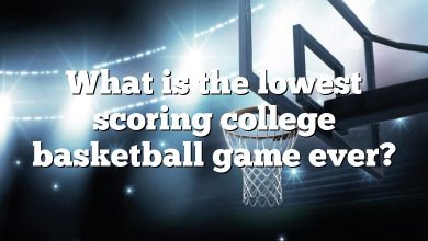 What is the lowest scoring college basketball game ever?