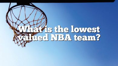 What is the lowest valued NBA team?