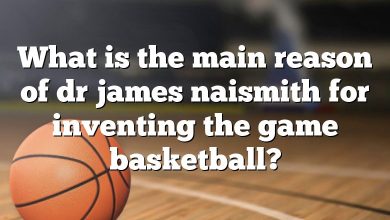 What is the main reason of dr james naismith for inventing the game basketball?