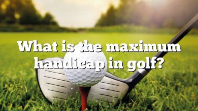 What is the maximum handicap in golf?