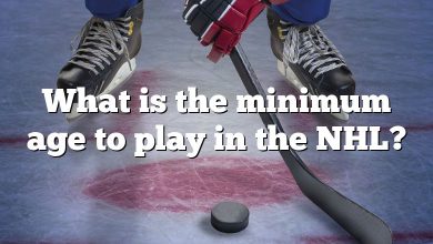 What is the minimum age to play in the NHL?