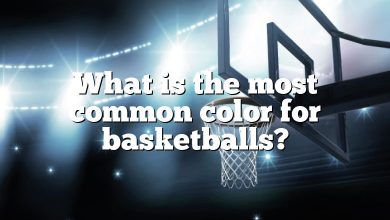 What is the most common color for basketballs?