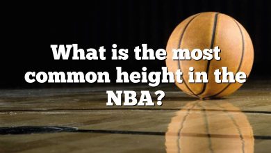 What is the most common height in the NBA?