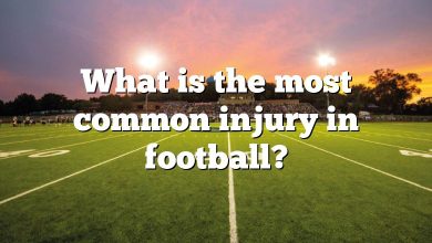 What is the most common injury in football?