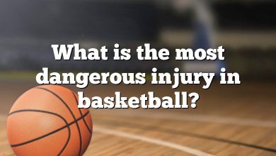 What is the most dangerous injury in basketball?