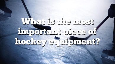 What is the most important piece of hockey equipment?