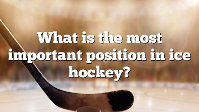 What is the most important position in ice hockey?