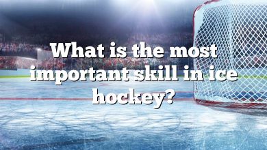 What is the most important skill in ice hockey?