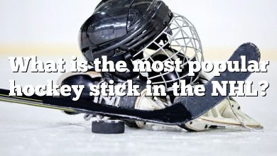 What is the most popular hockey stick in the NHL?