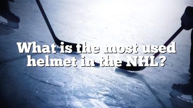 What is the most used helmet in the NHL?
