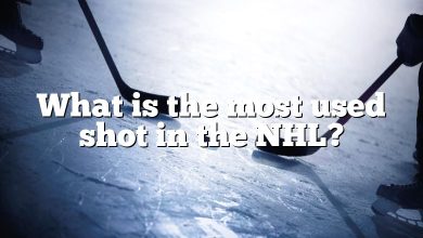 What is the most used shot in the NHL?
