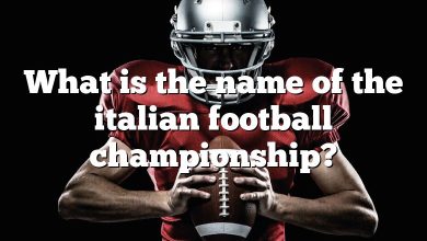 What is the name of the italian football championship?