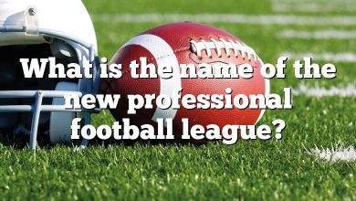 What is the name of the new professional football league?