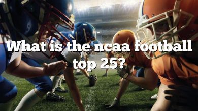 What is the ncaa football top 25?