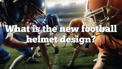 What is the new football helmet design?