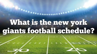 What is the new york giants football schedule?