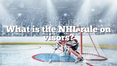 What is the NHL rule on visors?