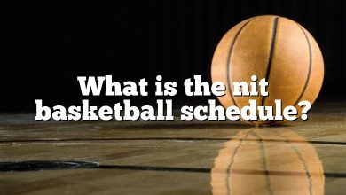 What is the nit basketball schedule?