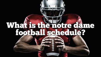 What is the notre dame football schedule?