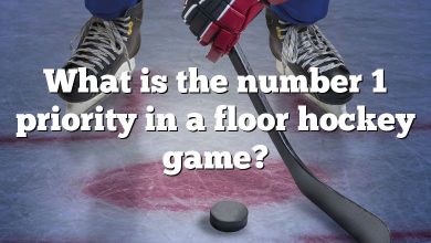 What is the number 1 priority in a floor hockey game?