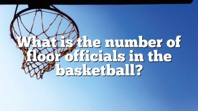 What is the number of floor officials in the basketball?