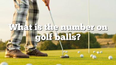 What is the number on golf balls?