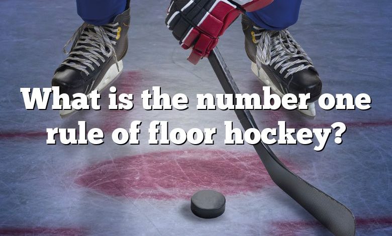 What is the number one rule of floor hockey?