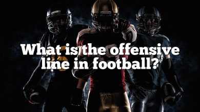 What is the offensive line in football?