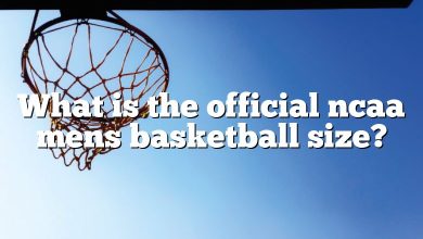 What is the official ncaa mens basketball size?