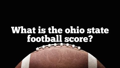 What is the ohio state football score?