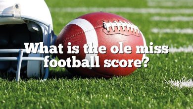 What is the ole miss football score?