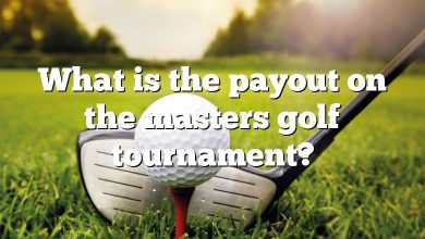 What is the payout on the masters golf tournament?