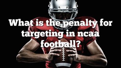 What is the penalty for targeting in ncaa football?