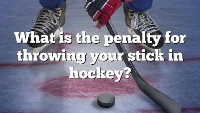 What is the penalty for throwing your stick in hockey?