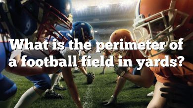 What is the perimeter of a football field in yards?