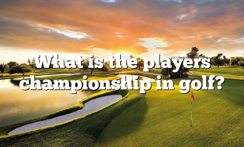 What is the players championship in golf?