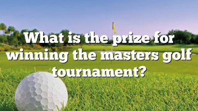 What is the prize for winning the masters golf tournament?