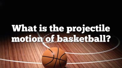 What is the projectile motion of basketball?