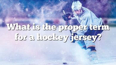 What is the proper term for a hockey jersey?