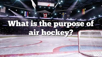 What is the purpose of air hockey?
