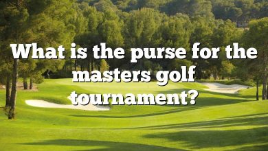 What is the purse for the masters golf tournament?