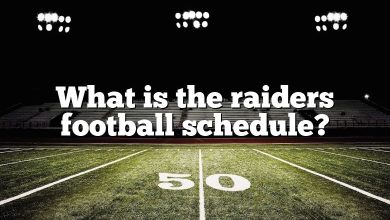 What is the raiders football schedule?