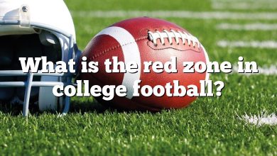 What is the red zone in college football?