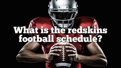 What is the redskins football schedule?